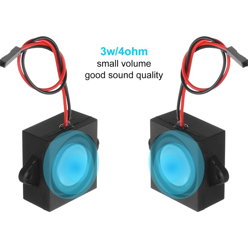 sourcing map 1Pcs 3 Watt 4 Ohm Single Mini Speaker
