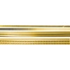 Decorative Wax Strips Assortment, 22 cm, Pack of 12 Gold