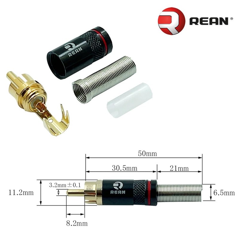MOGAMI 2549 REAN NYS366BG RCA Audio Line Cable, Set of