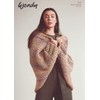 Wendy Super Chunky Knitting Pattern for Ladies Cocoon Wrap Cardigan
