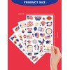4th of July Decorations Temporary Tattoos 100 PCS Gold Foil