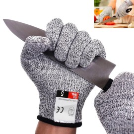 TECHTONGDA 1 Pair Food Grade Cut Resistant Gloves Anti-Cutting for Cutting Multiple Uses