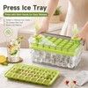 Ice Cube Trays with Storage Bin, 84 Cubes Ice Maker