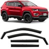 Voron Glass in-Channel Extra Durable Rain Guards for Jeep Compass