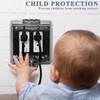 PILISPARK 2-Gang Baby Safety Dual Outlet Cover Box - Fit