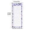 3 Pack Magnetic Shopping List Pad for Fridge, 150 Tear