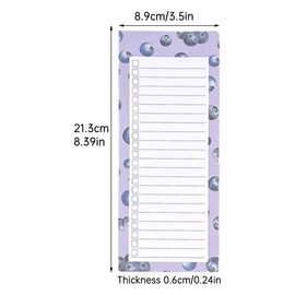 3 Pack Magnetic Shopping List Pad for Fridge, 150 Tear Off Sheets Magnet Notepad Grocery List, Fruit Theme to Do List Memo Pad, Magnet Back Shopping Lists