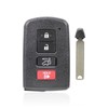 MACHSWON Car Key Fob Shell Black 4 Buttons Remote Control