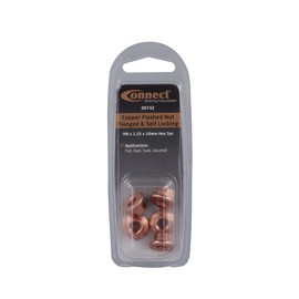 Connect 30742 Copper Flashed Nut Flanged & Self Locking M8 x 1.25 x 10 mm Hex Pack of 5