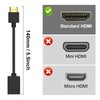 VCE 2-Pack HDMI Male to Female Swivel Adapter HDMI Extension