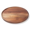 Round Wood Tray, Acacia Wooden Serving Tray, Decorative Tray for
