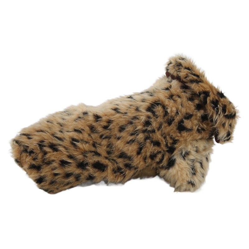Pet Leopard Print Cloak Cute Retro Stylish Puppy Plush Jacket