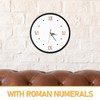SEWACC 1 Set DIY Roman Numerals Wall Clock Kit Minimalist