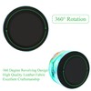 Czzmy Round Leather Art Supply Organizer,Remote Control Holder,360 Degree Spinning,Multi-Functional