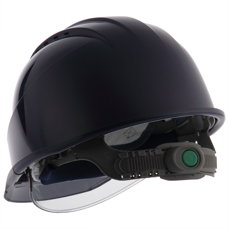 Sumibe Techno Plastics Helmet KKC3 Series With Ventilation, Transparent Visor,