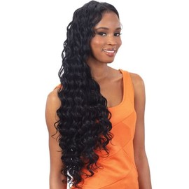 Organique Mastermix Shake-N-Go Master Mix Weave - FLOWY LOOSE DEEP 30" (Color:1 Jet Black)