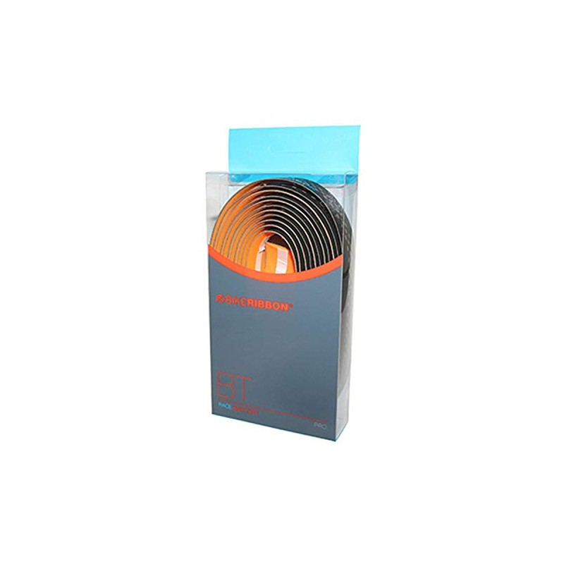 Bike Ribbon Drops Double Layer Bar Tape, Schwarz (Black/Orange), One