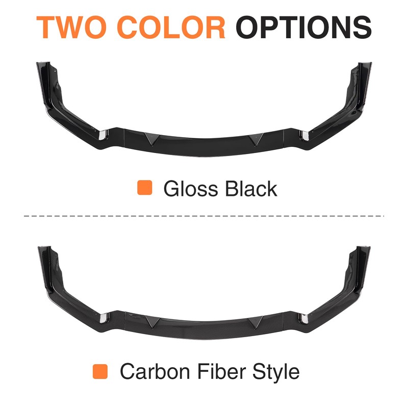 JTFF Front Bumper Spoiler Lip Compatible with 2014-2017 Infiniti Q50