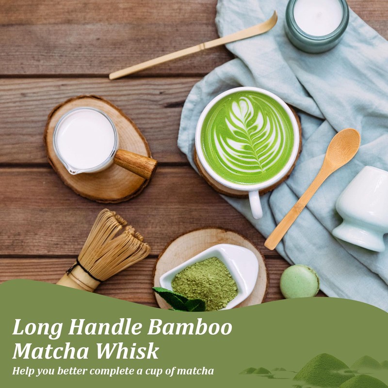 3Pcs Bamboo Matcha Whisk Scoop Set for Tea Lovers Beginners