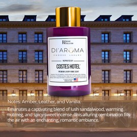 Mystic Romance Mystic Romance Costes Hotel Aroma Oil Blend Plastic Purple Bottle 120ml, Resort Collection, Diffuser Aroma Oil Blends, Waterless Diffuser Oil, Made in USA (120ml, Costes Hotel)