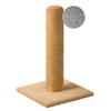 30" Tall Cat Scratching Post Gray Carpet, Made in USA