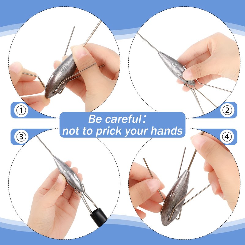 5 Pcs Sputnik Sinker Fishing Equipment Long Tail Fishing Weights