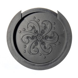 Cheerock Guitar Soundhole Cover 4 inch, Soft Rubber Sound Hole Cover to Reduce Feedback and Noise for Acoustic Guitar 40/41 Inch (Black)