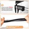 Tenare 4 Pieces Hanging File Rails PVC Black File Rails