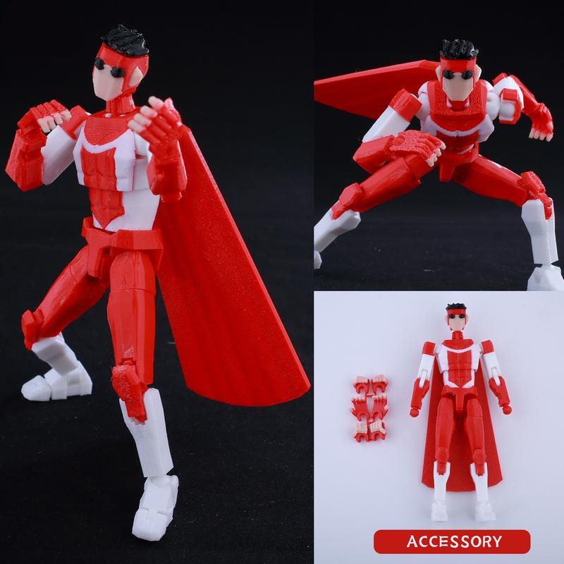 3D Printed Superheroes Invincible 2.0 Anime Multi-Jointed Shapeshift Action Figures
