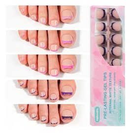 Vansiho Puntas De Uñas De Gel Francesas, 150 Piezas Cortas, Redondas Y Suaves, Color Rosa, Uñas Postizas Francesas Para Manicura, 15 Tamaños