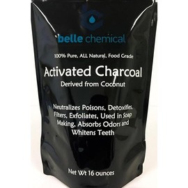 (1LB) Organic Coconut Activated Charcoal Powder - Food Grade, Kosher - Teeth Whitening, Facial Scrub, Soap Making (1 Ounce to 5 pounds (1 Pound) Skincare Black Skin Repair Comfort Cleansing Oral - Size: 16 Ounce (Pack of 1)