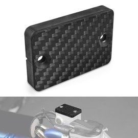 NICECNC Carbon Fiber Front Brake Reservoir Cover Compatible with Yamaha Raptor 700 2013-2024,Compatible with Honda TRX450R 2006-2014,See Fitments,Replacement for 5YU-25852-00-00