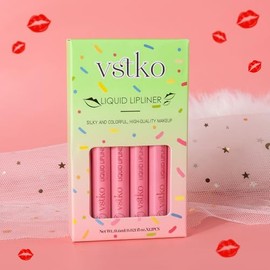 Matte Liquid Lip Gloss Stain Lip Liner Stain,Rose pink Matte Lip Tint,Long Lasting Lips Makeup, Waterproof Transfer-proof Lip Lipstick Lip Liner,All Day Stay Lip Stains (03#, 1 Count (Pack of 1))