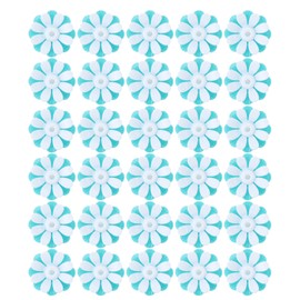 30PCS Hummingbird Feeders Replacement Flowers Brightly Colored Bird Feeder Feeding Ports Parts Easy to Clean Green + White (with White Core)