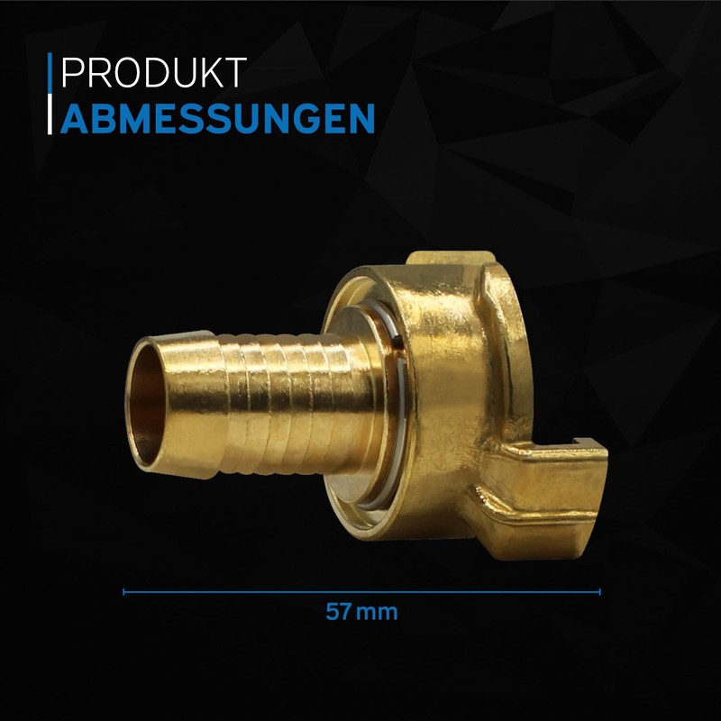 kör4u 3/4" Quick Coupling with 360 Degree Swivel Spout Brass