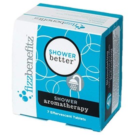 Fizzbenefitz Aromatherapy Shower Bombs - Uplifting Steamer Tablets Release Scents in Warm Water - Bath Bomb for The Shower Creates a Soothing Vapor - Vaporizing Soothers