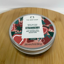 The Body Shop Strawberry Body Butter 6.75 oz For Normal Skin Nourishing Moisture