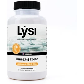 Lysi Omega-3 Forte 90 Cápsulas - 1030 mg de EPA + DHA, Aceite de Pescado Salvaje y Sustentable de Islandia