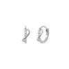 Gold&Deer 14K GF Lume Twist One Touch Ring Earrings Rose