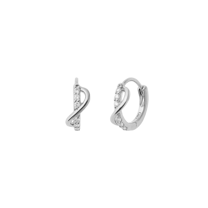 Gold&Deer 14K GF Lume Twist One Touch Ring Earrings Rose