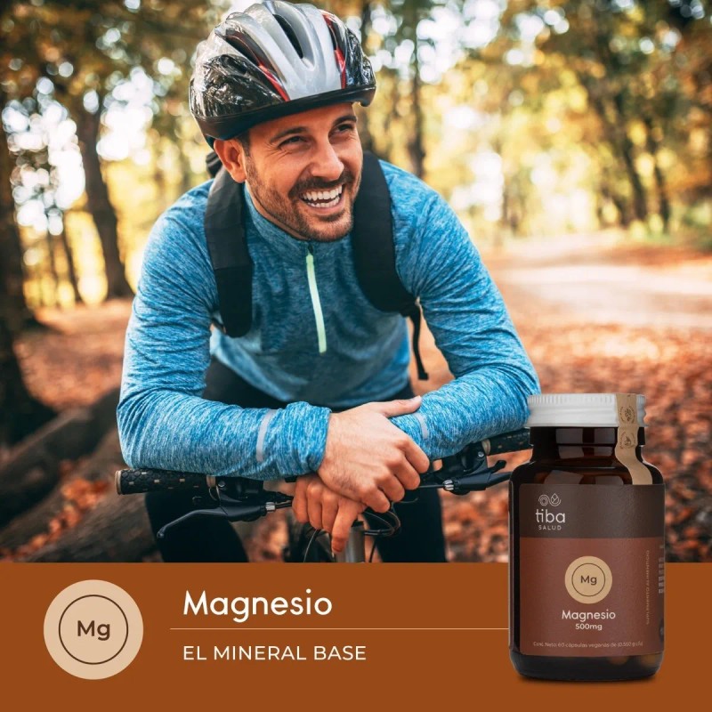 Magnesio Tiba Salud 60 Cápsulas Veganas De .550gr C/u Sabor