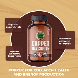 Pure Lab Vitamins Copper Glycinate 1mg - 150 Vegi-caps