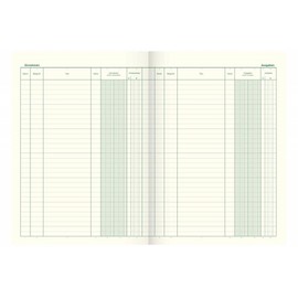 König & Ebhardt 8610241/Cash Account Book (A4, Proceeds/outputs, 3 Columns, 80g/m²; 40 Sheets Wire Binding)
