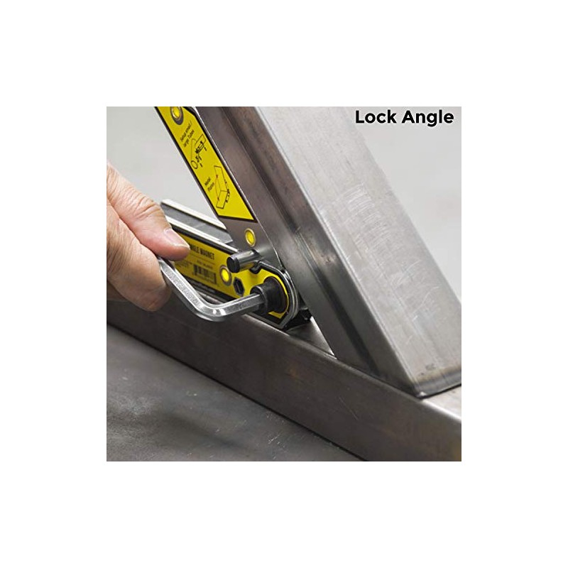 Adjustable Angle Magnetic Square, Angle 30°-270°, Inside/Outside Magnets, Angle Setting
