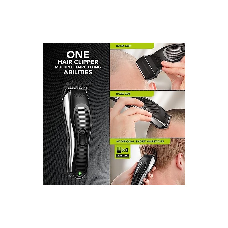 Wahl Bald & Buzz Cordless Men's Hair Clipper for Short
