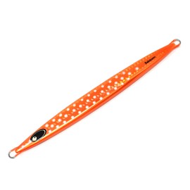 Long Fall Jig Type B Single Metal Jig Orange Dot 150g Lure Jigging Jig Akamuts, Akahata, Kinmedai, Kasago, Hata, Kue, Kampachi Fishing Tackle BAKSTORM Bakstorm