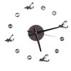 Frameless Wall Clock Deer Head 3D Effect Self Adhesive DIY