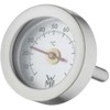 WMF Vitalis Thermometer, Ersatzteil für Dampfgarer Glasdeckel rechteckig, Cromargan Edelstahl