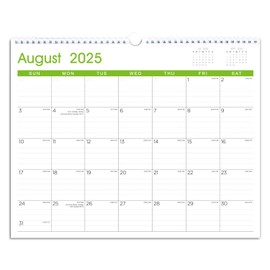 Calendar 2025-2026: Large Monthly Wall Calendar for Planning & Organizing, 17 Months Hanging Calendar from August 2025 to December 2026, Size 14.5” x 11.5”