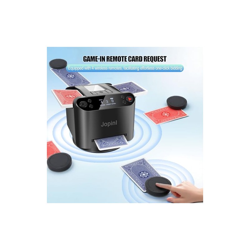 Máquina automática de barajador y distribuidor de tarjetas